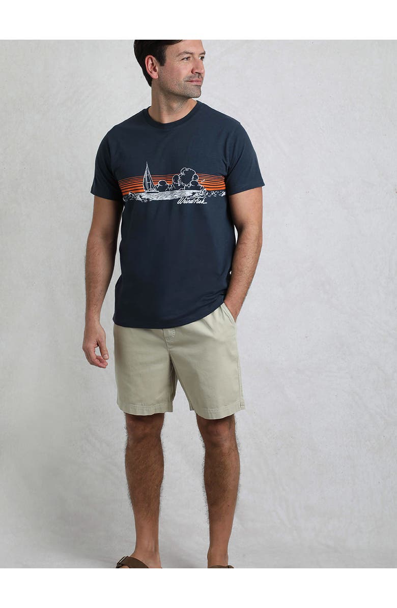 Weird Fish Nautical Sky Front Print T-Shirt, Alternate, color, Navy