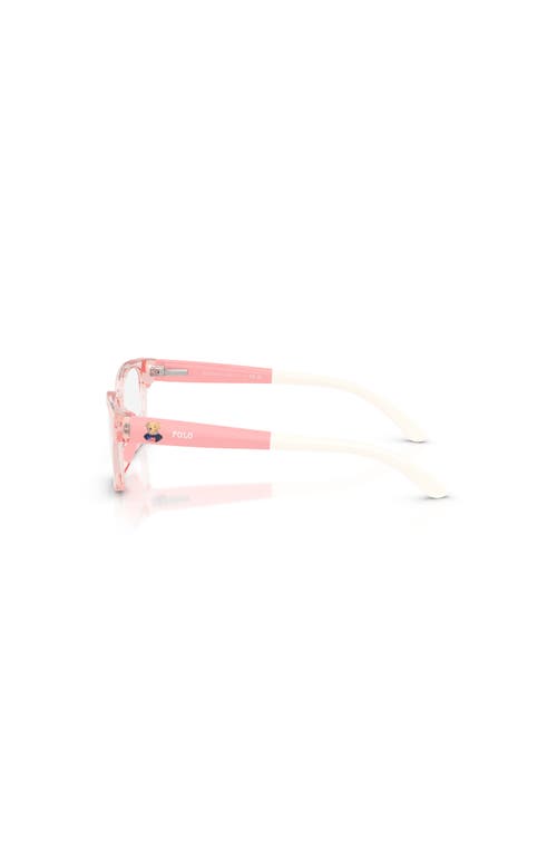Polo Ralph Lauren 47mm Rectangle Optical Glasses In Pink