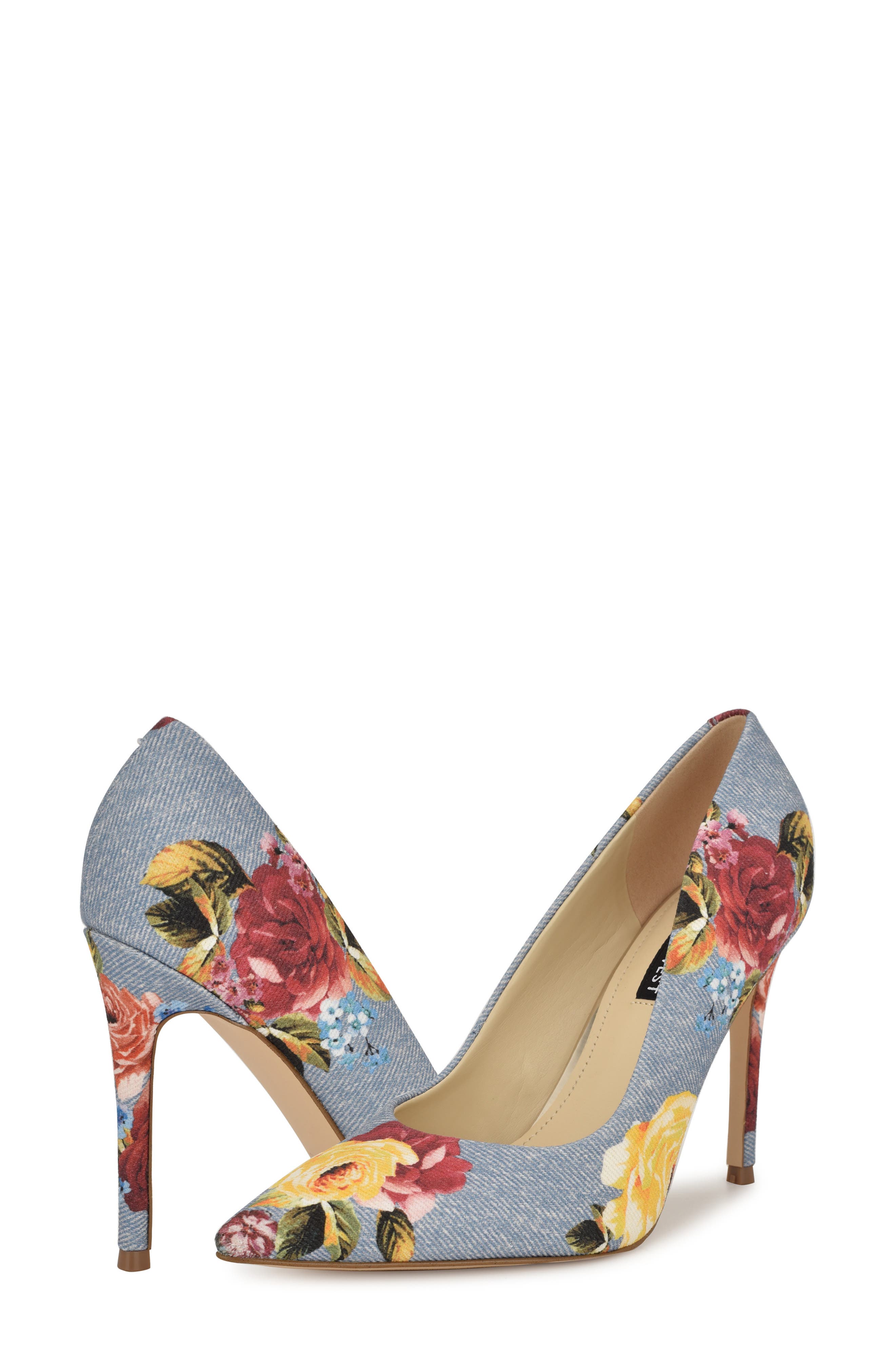 Nine West Fresh Pointed Toe Pump, Alternate, color, Medium Blue 421