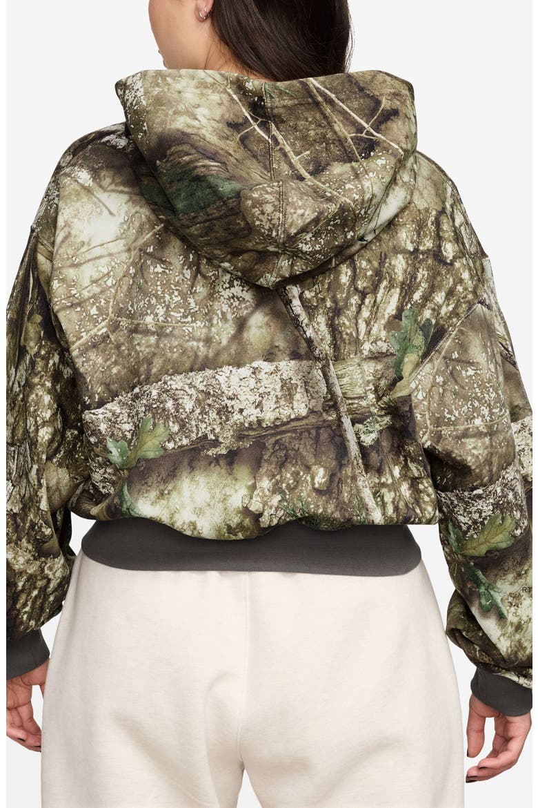 Realtree® Camo Crop Brooklyn Fleece Hoodie, Alternate, color, SAIL/ SAIL