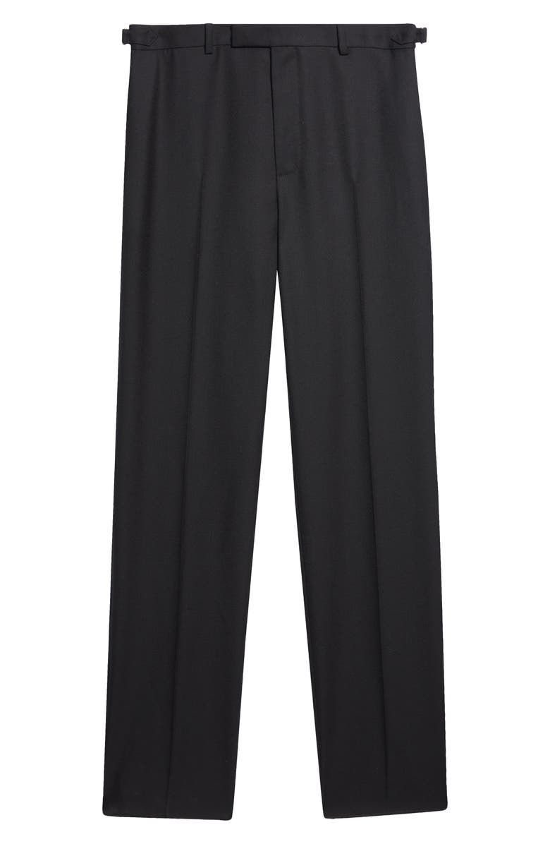 McQueen Wool Trousers, Main, color, Black