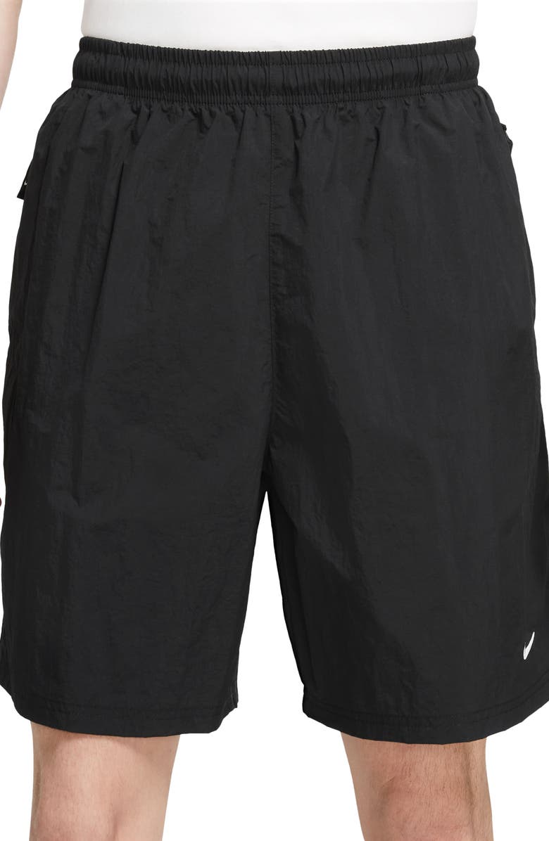 Nike Solo Swoosh Water Repellent Nylon Shorts, Main, color,