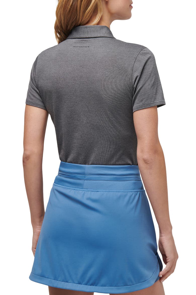 Featherweight Active Polo, Alternate, color, HEATHER BLACK