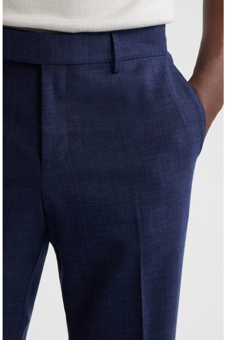 H-Genius Stretch Wool and Linen Trousers, Alternate, color, DARK BLUE