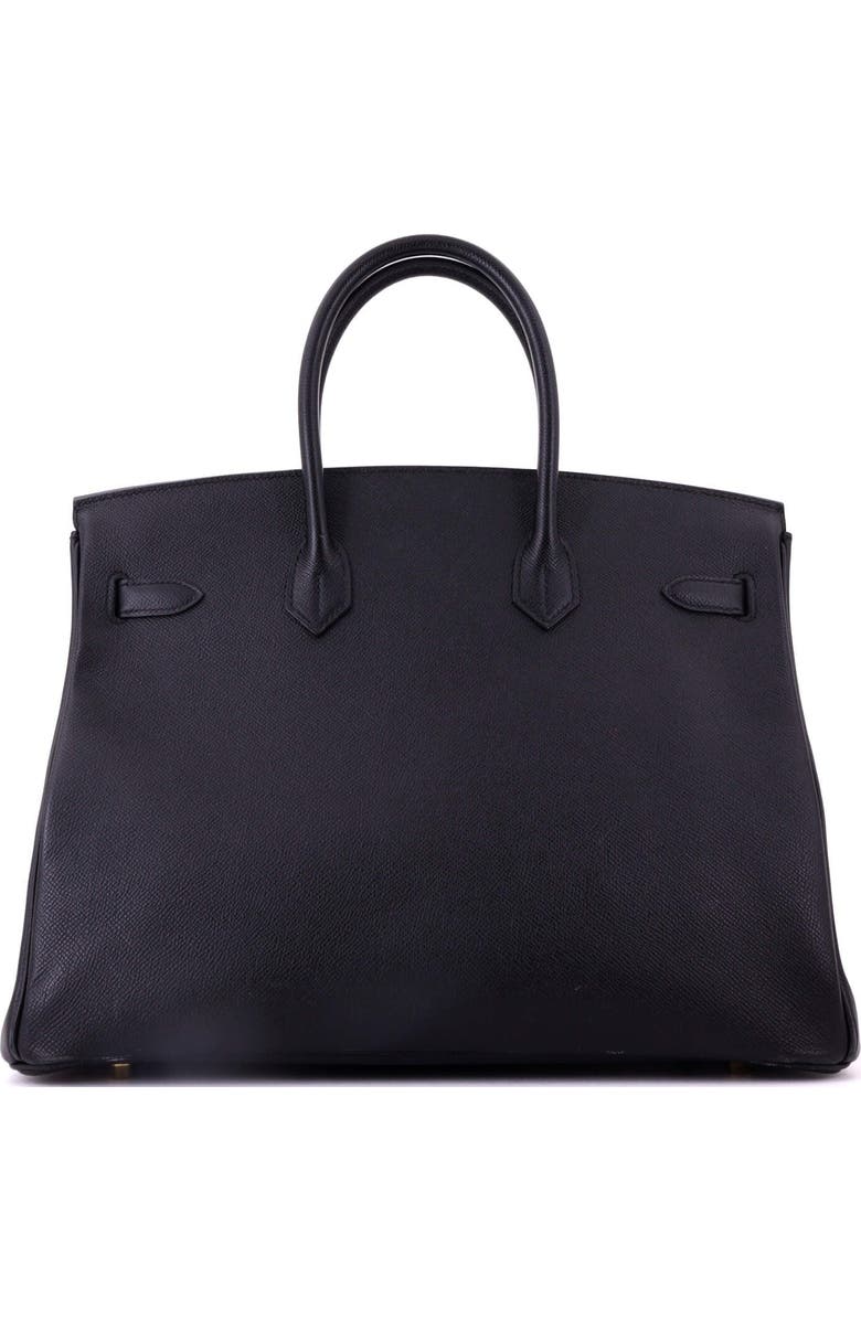 Pre-Owned Hermes Birkin Handbag Black Epsom with Gold Hardware 35, Alternate, color, Noir