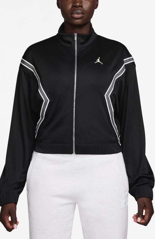 Jordan Brooklyn Track Jacket In Black
