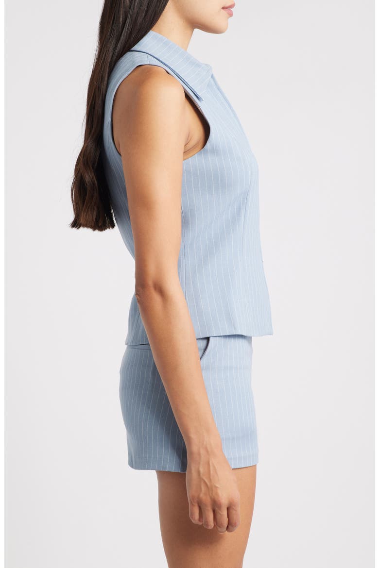 Kaia Zip Vest, Alternate, color, LIGHT BLUE STRIPE