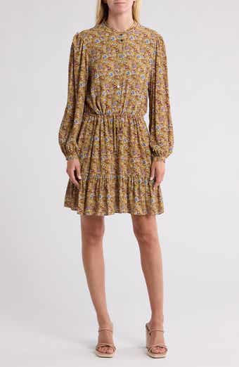 Rebecca Minkoff Helen Long Sleeve Floral Minidress