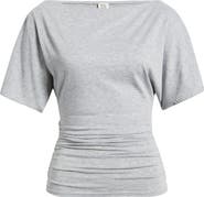 BDG Urban Outfitters Ruched Boat Neck Top