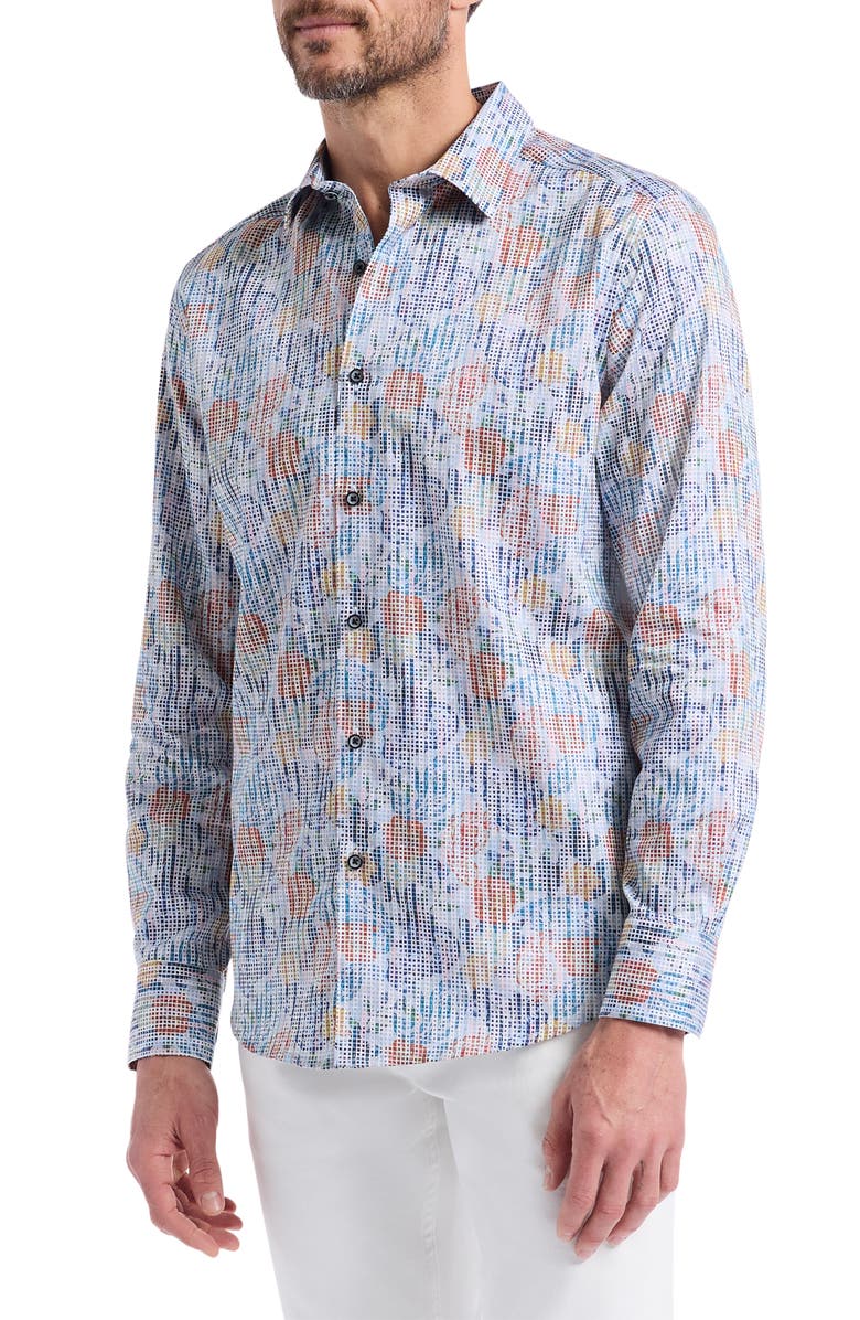 Robert Graham Dafen Floral Button-Up Shirt, Alternate, color, Multi