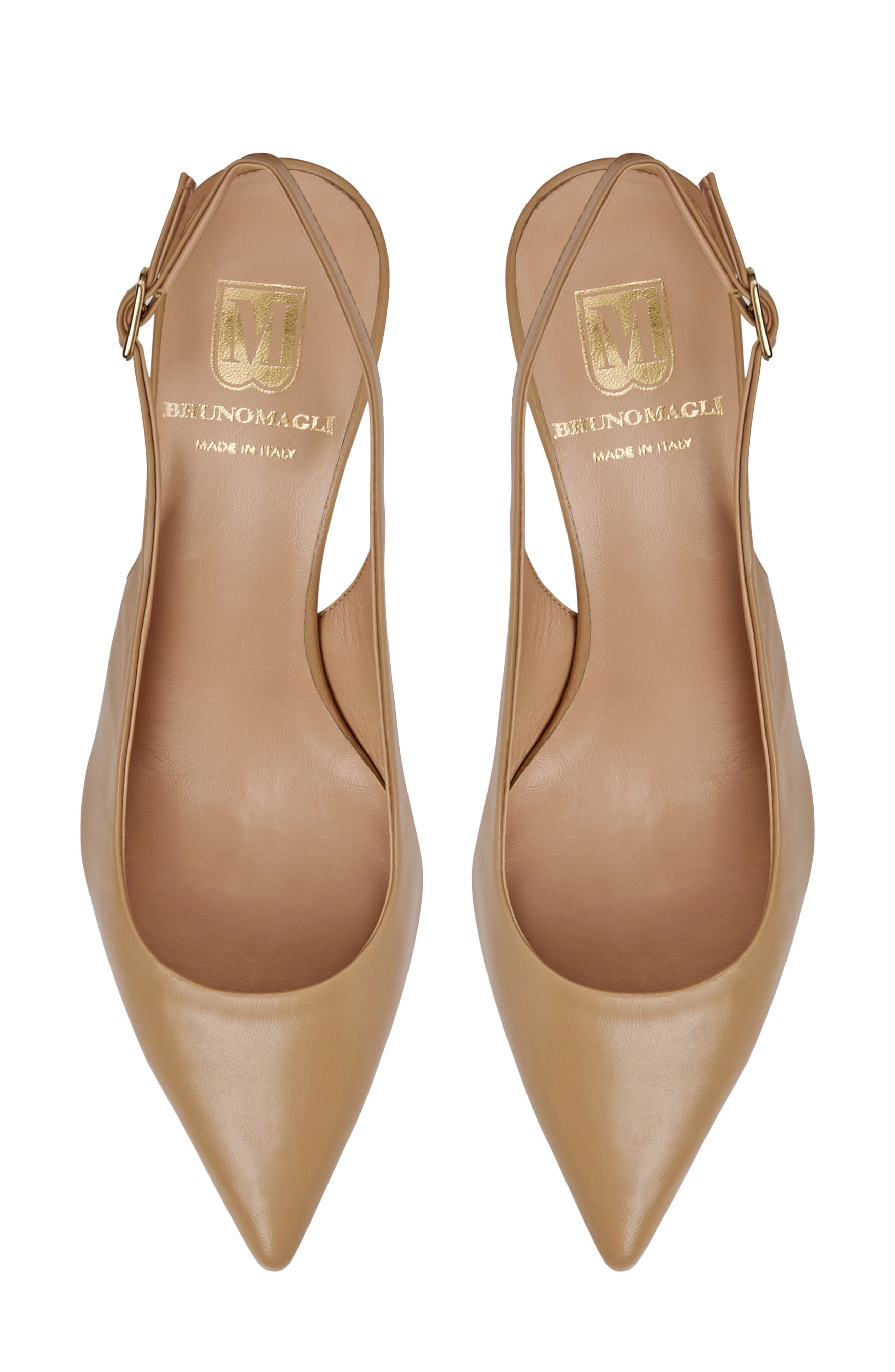 Bruno Magli Rima Slingback Pump, Alternate, color, Sand Nappa