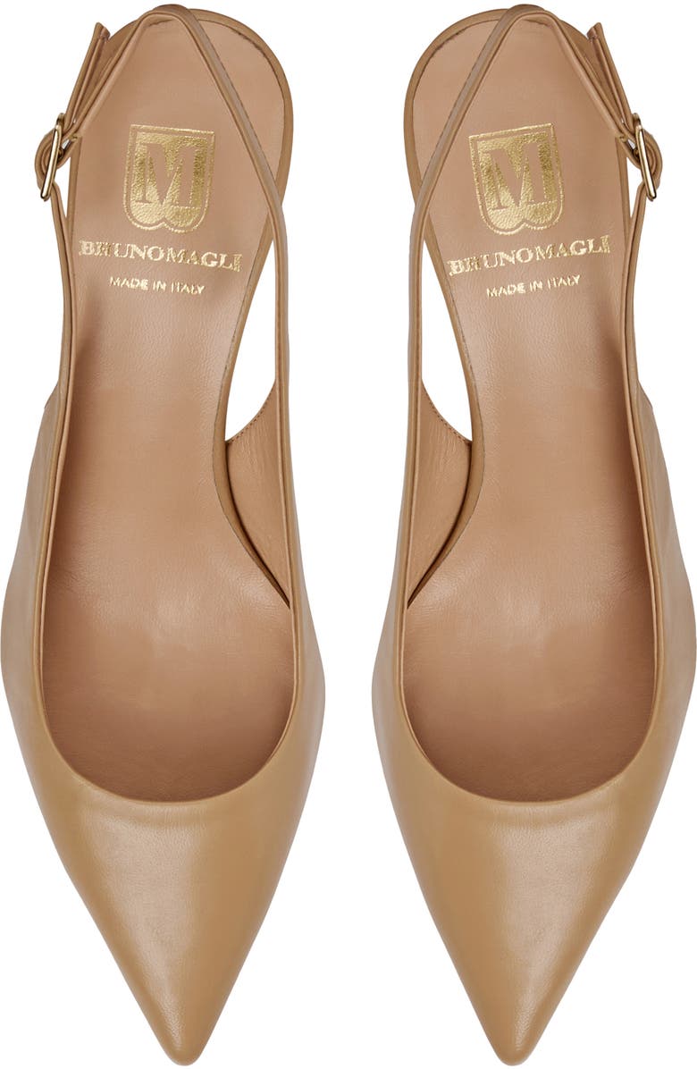 Bruno Magli Rima Slingback Pump, Alternate, color, Sand Nappa