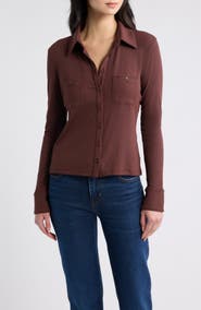 FRAME The Rib Pocket Top