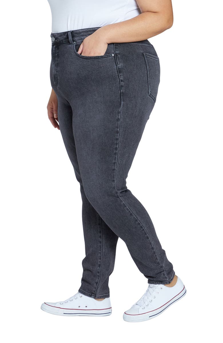 Universal Standard Joni Curve High Waist Slim Jeans, Alternate, color, Soft Black