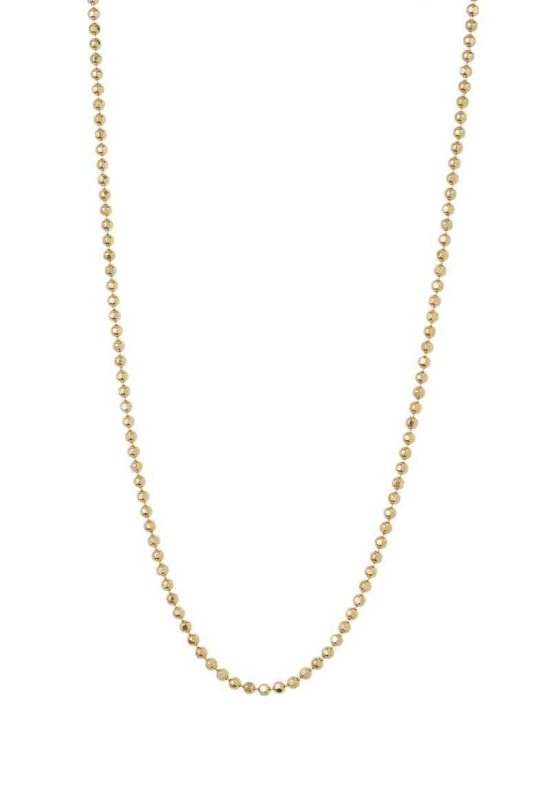 Ball Chain Necklace, Main, color, GOLD