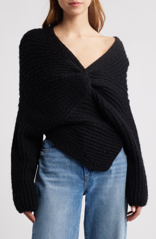 Shop Cult Gaia Lea Knit Off The Shoulder Sweater In Black