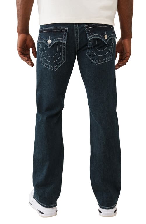 True Religion Billy Flap Relaxed Bootcut Jeans In Blue