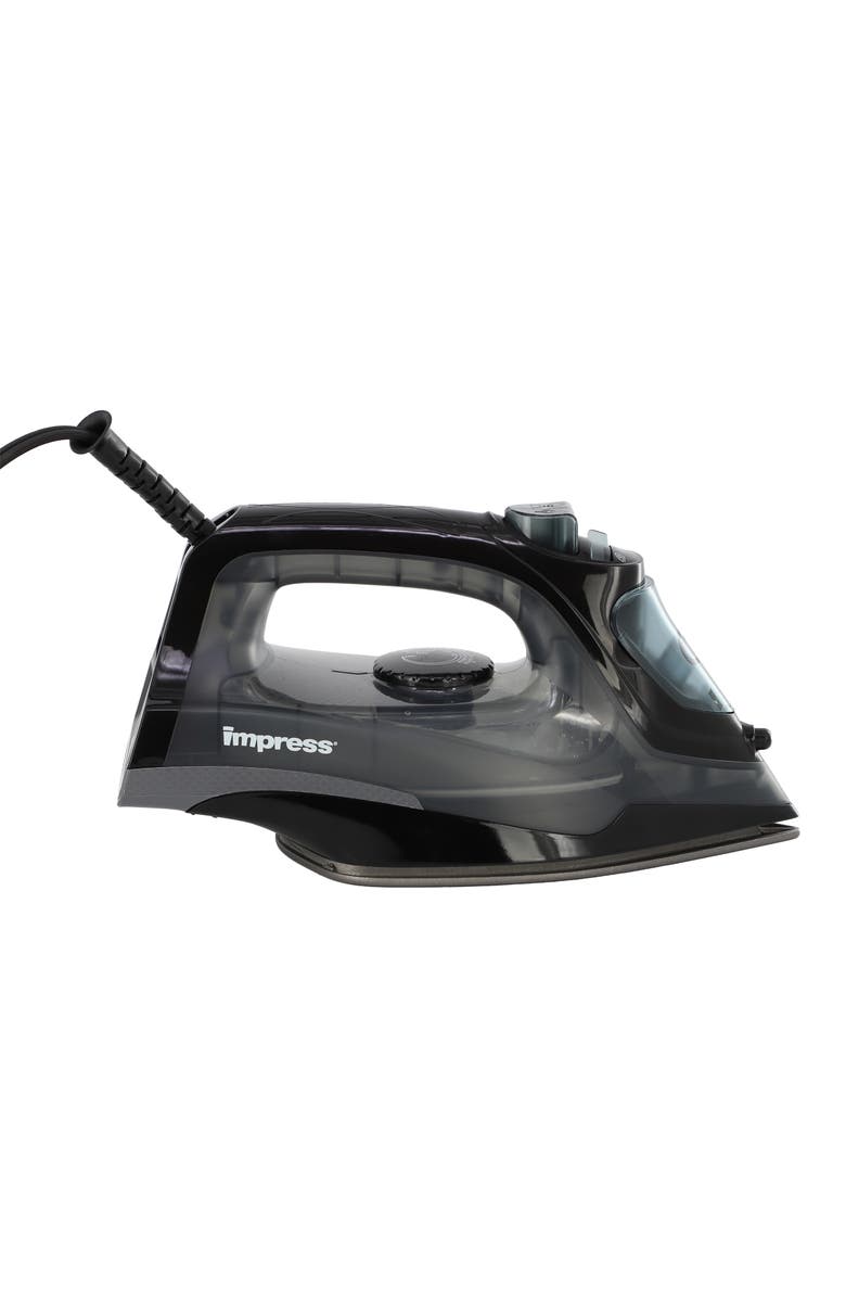 Impress Mid-Size Steam and Dry Iron With Spray and Steam Burst Function, Alternate, color, Black