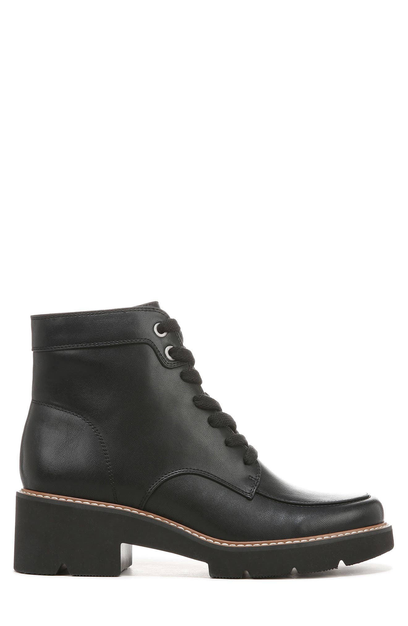 Naturalizer Catherine Lace-Up Lug Sole Boot - Wide Width Available, Alternate, color, 