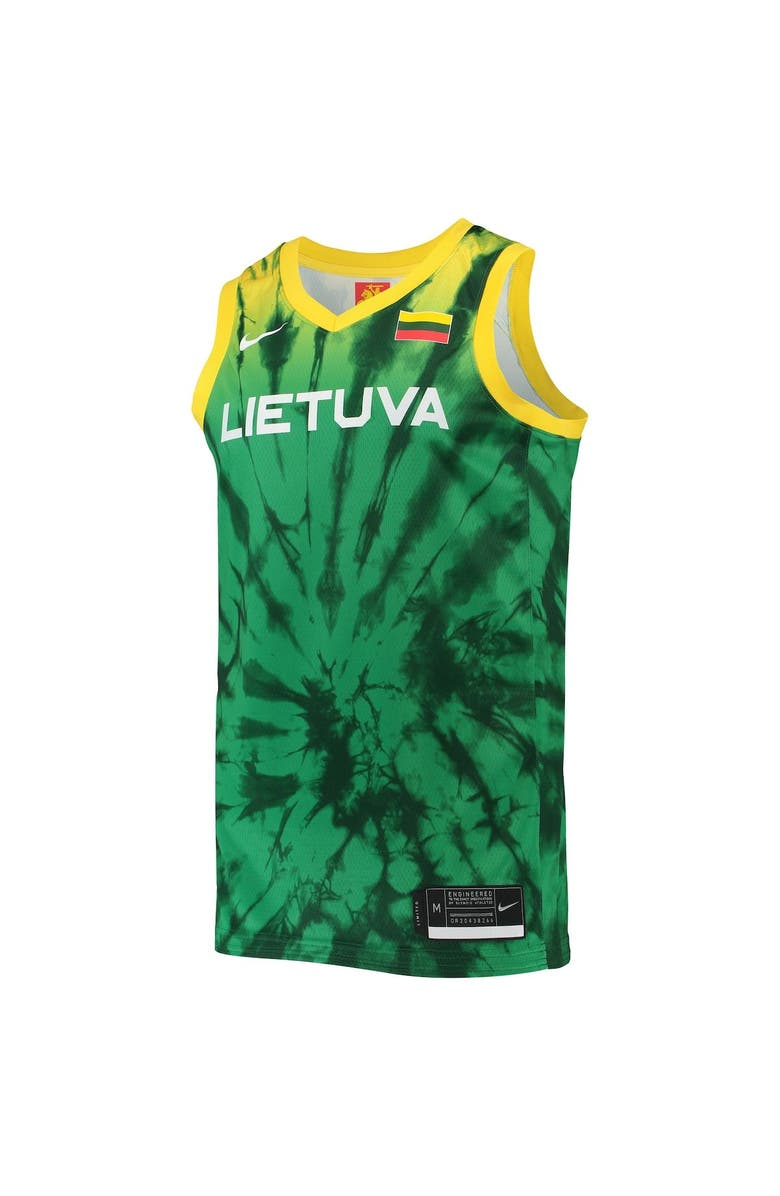 Nike Men's Nike Green/Gold Lithuania Basketball 2020 Summer Olympics Limited Jersey, Alternate, color,