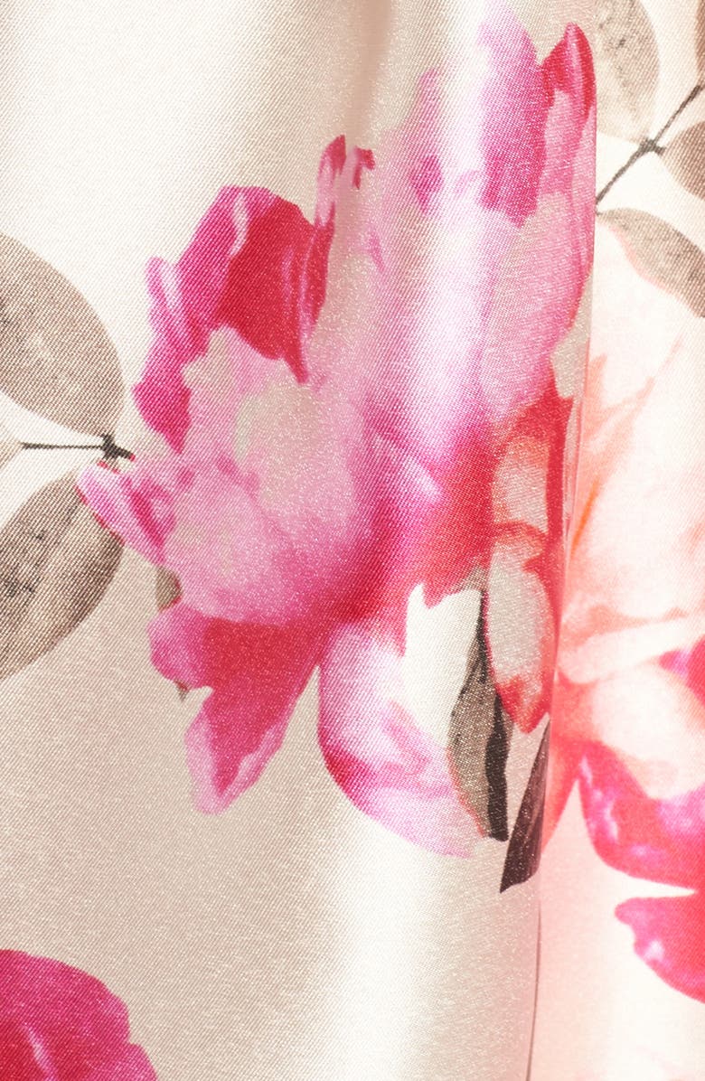 Eliza J Floral Mikado Fit & Flare Dress, Alternate, color, 