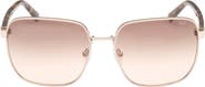 ABERCROMBIE & FITCH 58mm Square Sunglasses