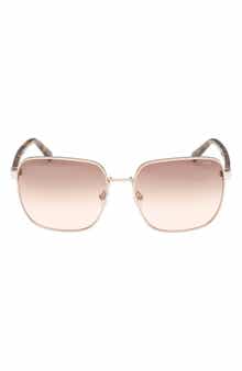 58mm Square Sunglasses