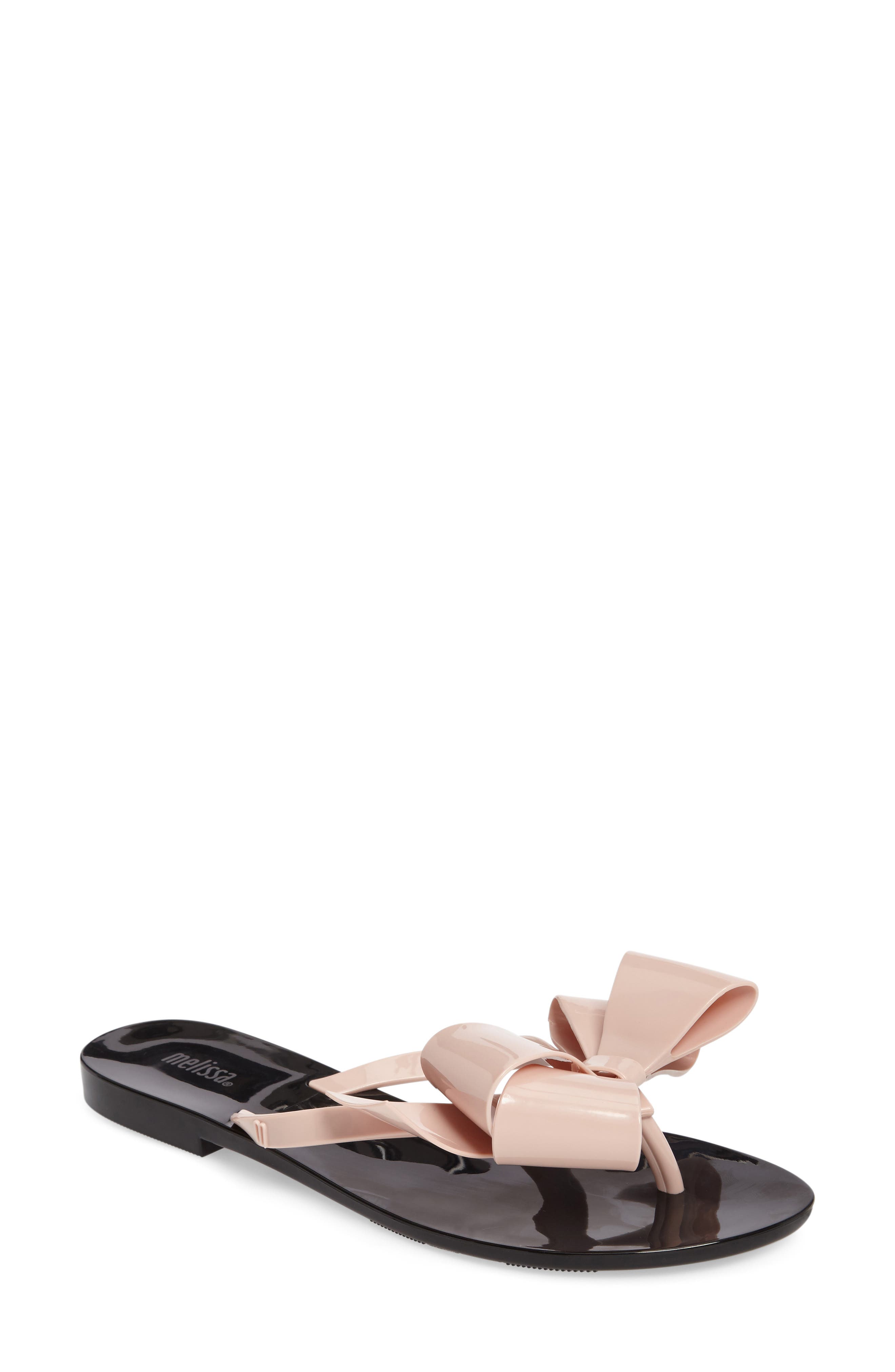 Harmonic Bow III Flip Flop, Main, color, BLACK/ PINK