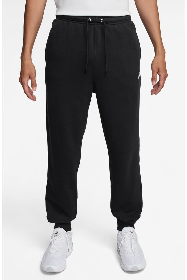 Club Fleece Joggers, Main, color, BLACK/ WHITE