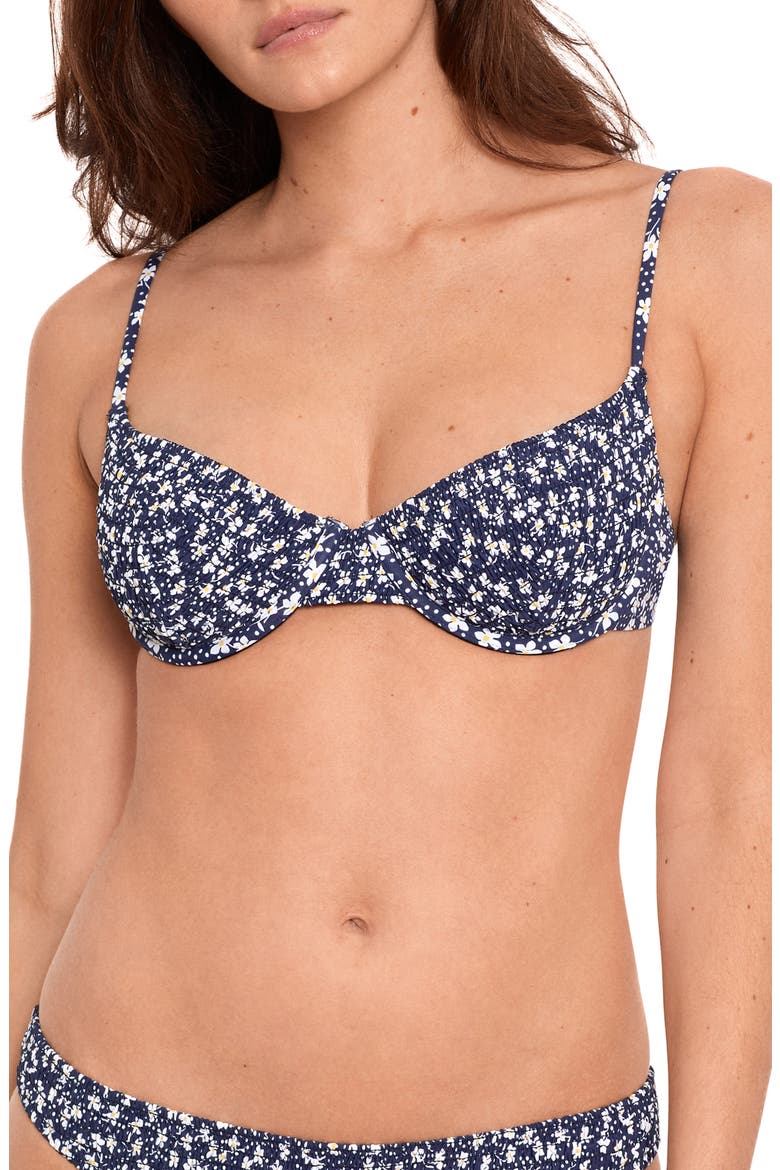 Underwire Balconette Bikini Top, Main, color, BLUE MULTI