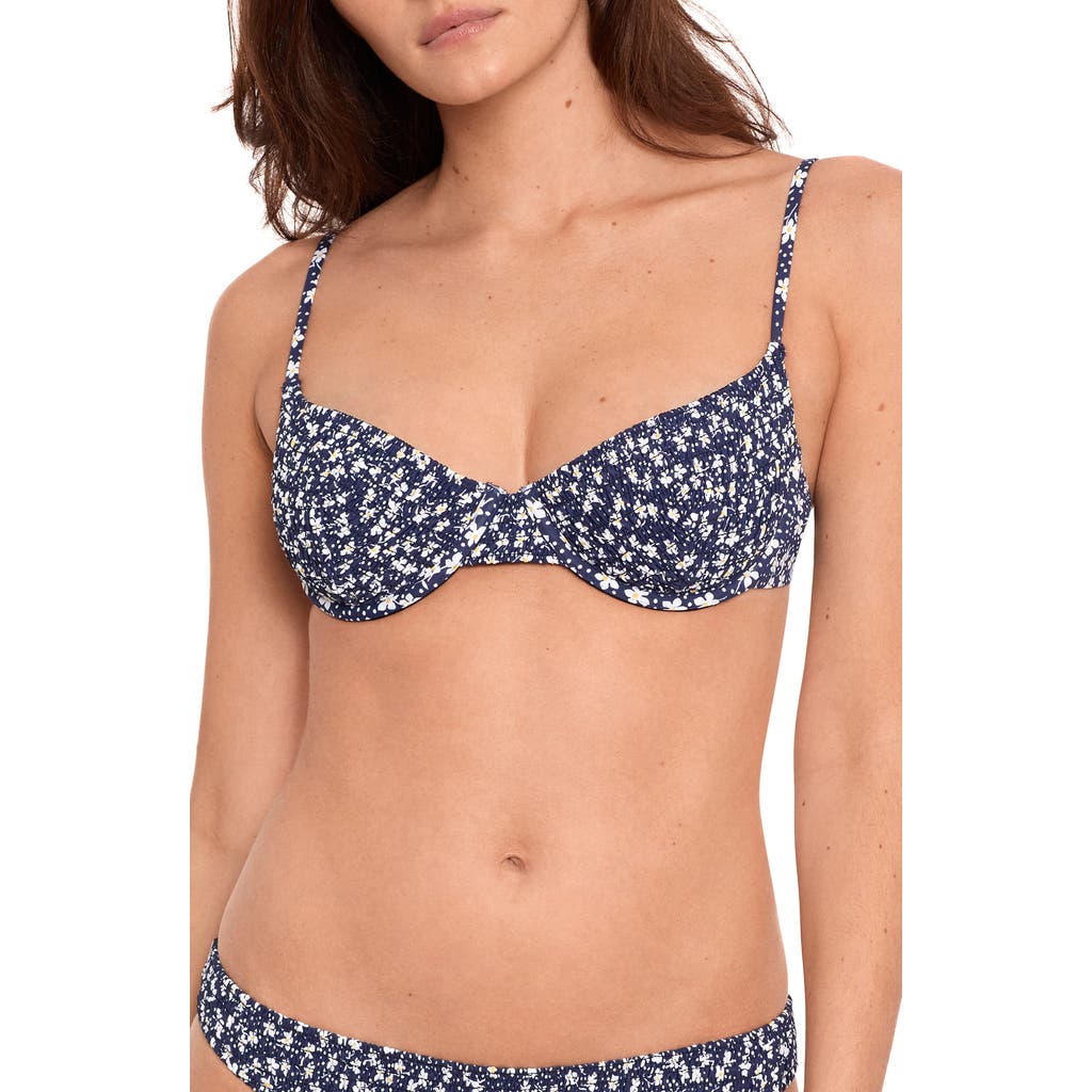 Polo Ralph Lauren Underwire Balconette Bikini Top In Multi
