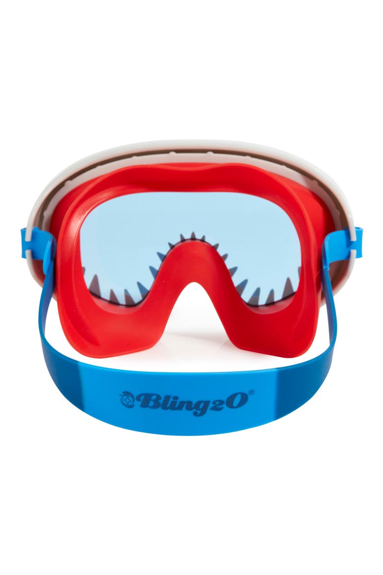 Kids' Shark Attack Swim Mask, Alternate, color, RED