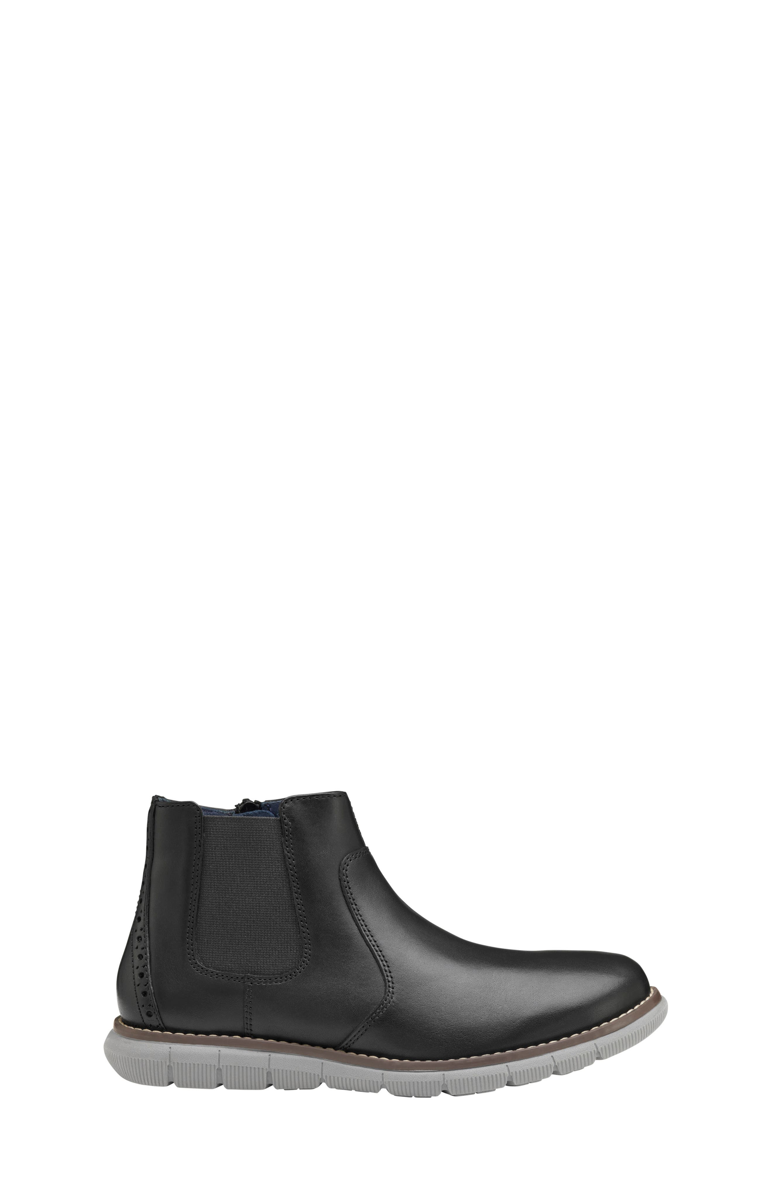 Johnston & Murphy Holden Chelsea Boot, Alternate, color, Black Full Grain