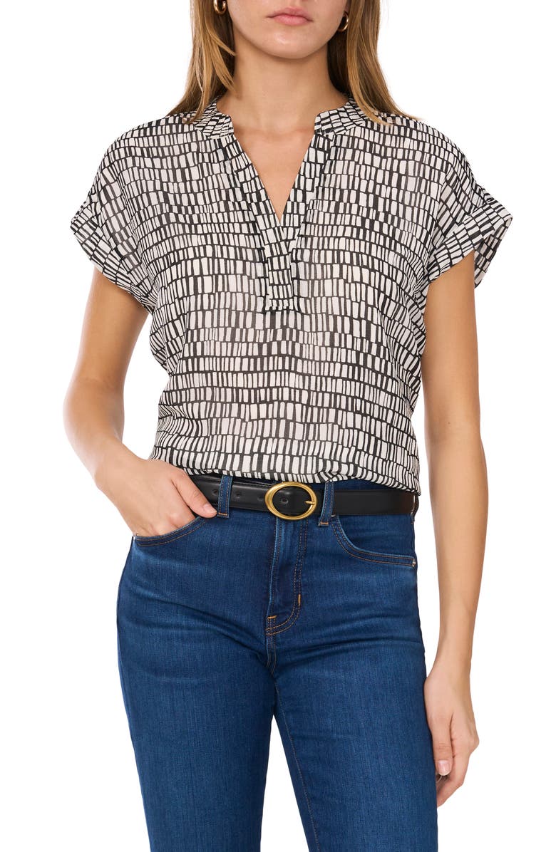 Vince Camuto Abstract Print Top, Main, color,