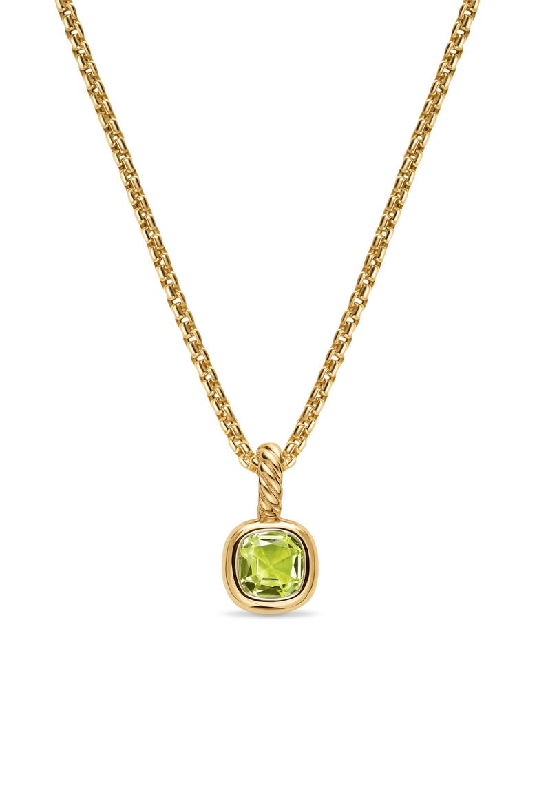 Mini Cushion Cut Enhancer, Alternate, color, PERIDOT