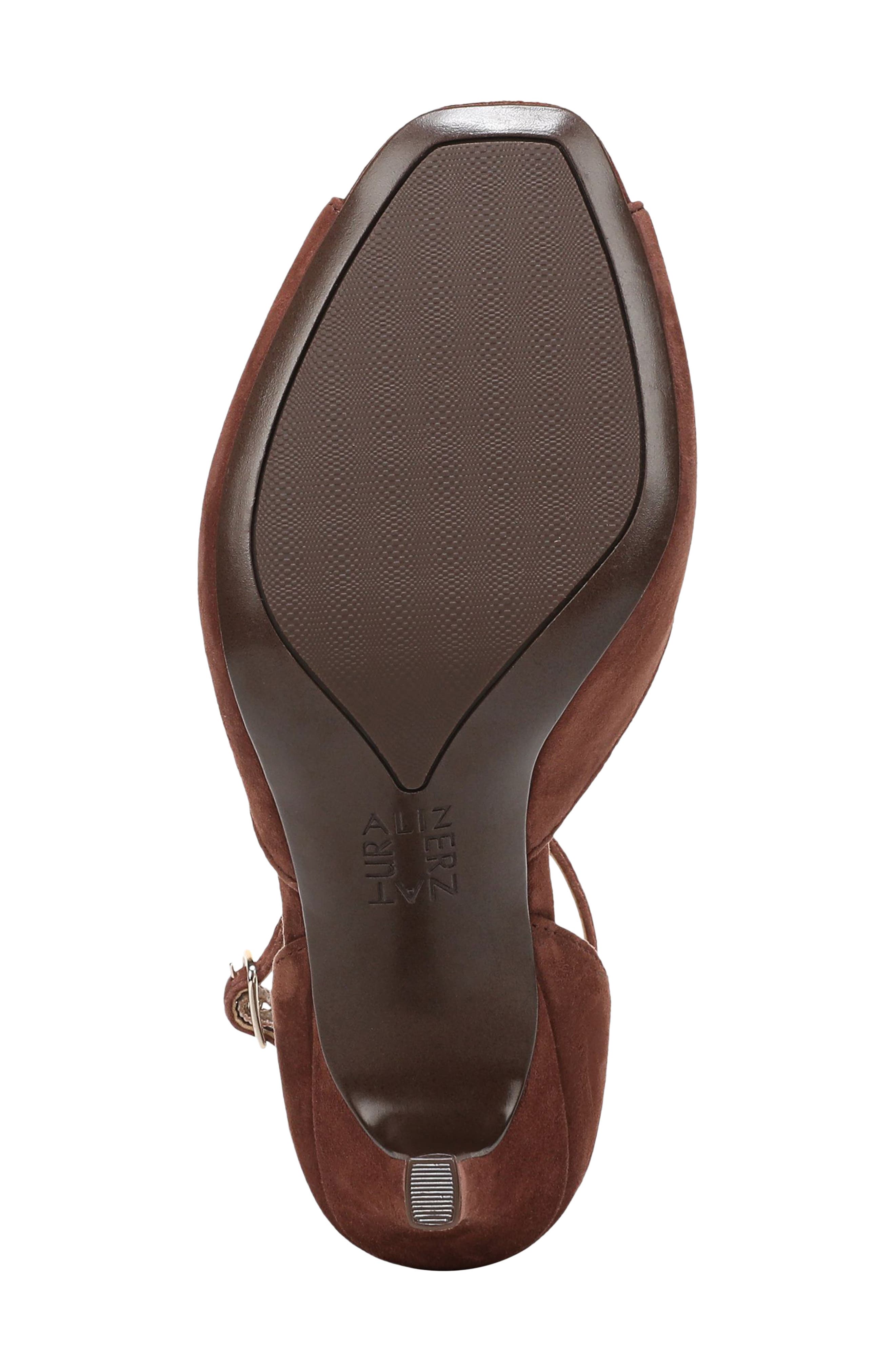 Naturalizer Asha Ankle Strap Peep Toe Pump, Alternate, color, Cappuccino