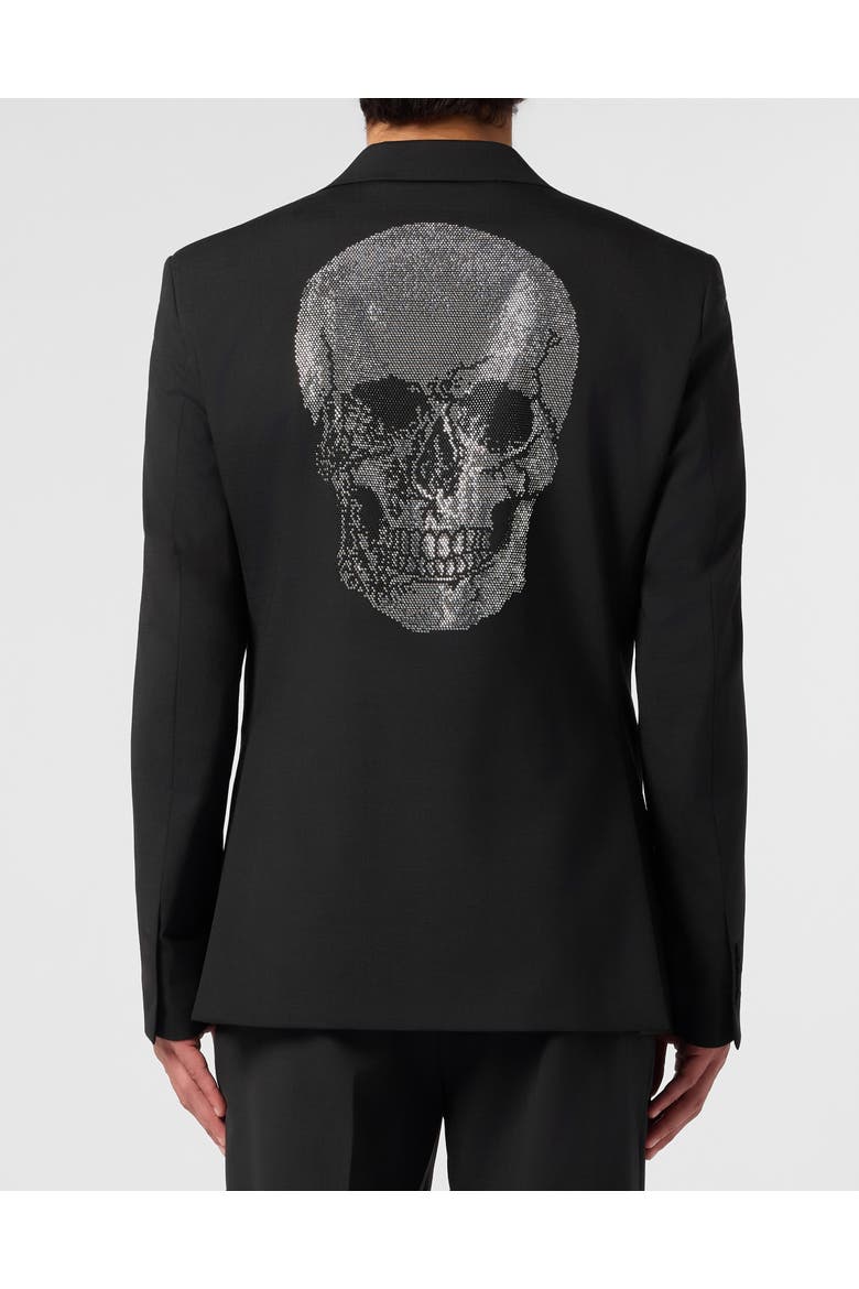 Regular Fit Blazer Skull Strass Men, Alternate, color, black