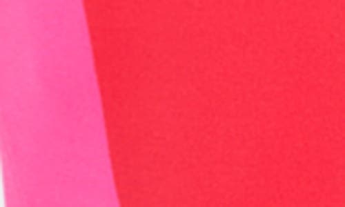 Milly Shohona Colorblock Midi Dress In Animal Print