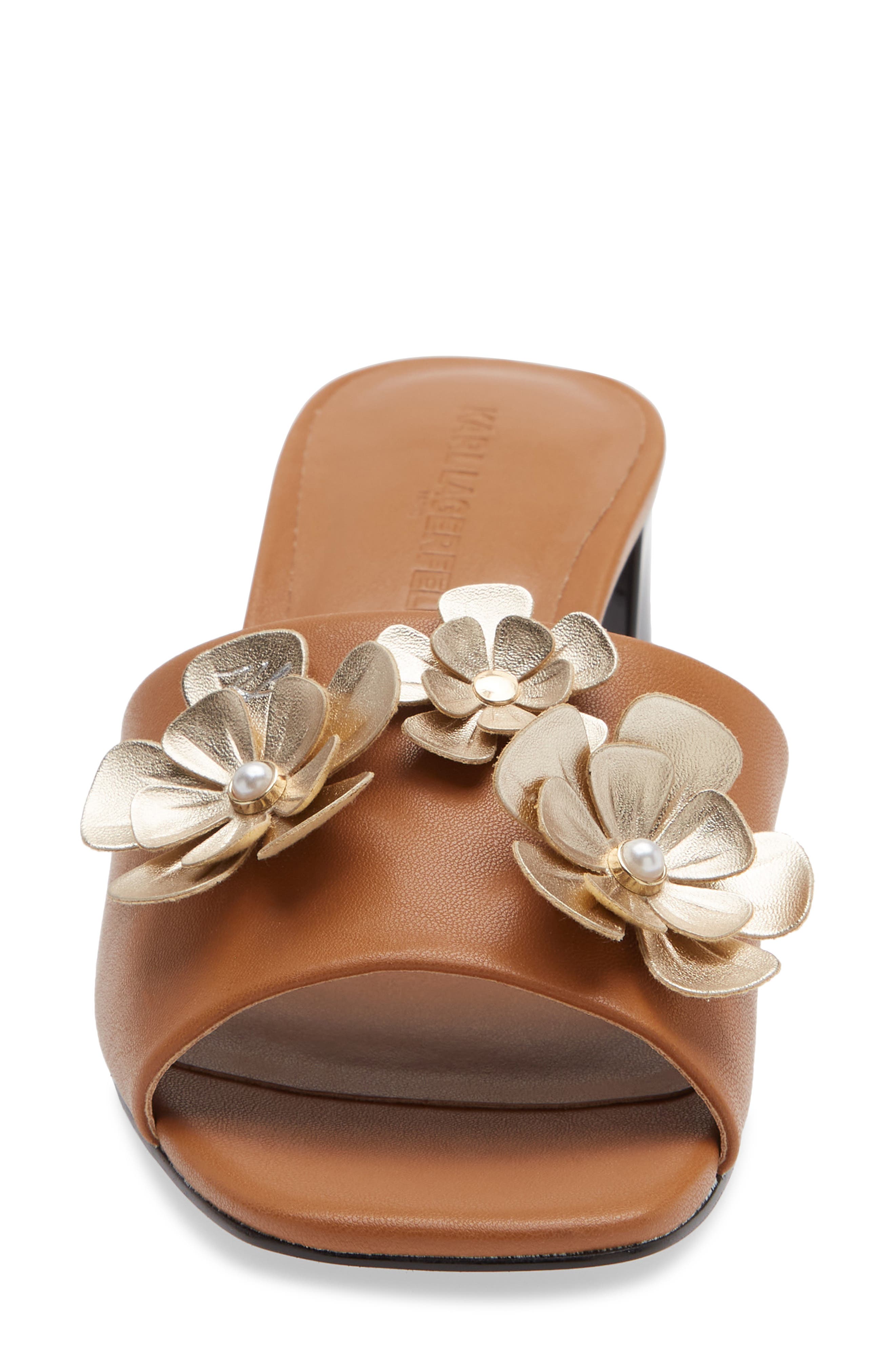 KARL LAGERFELD PARIS Sandreea Slide Sandal, Alternate, color, Tan