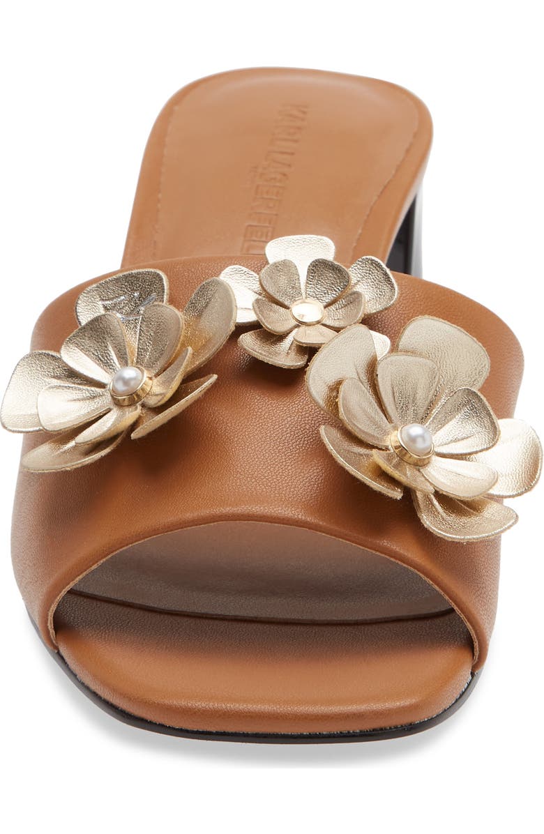 KARL LAGERFELD PARIS Sandreea Slide Sandal, Alternate, color, Tan