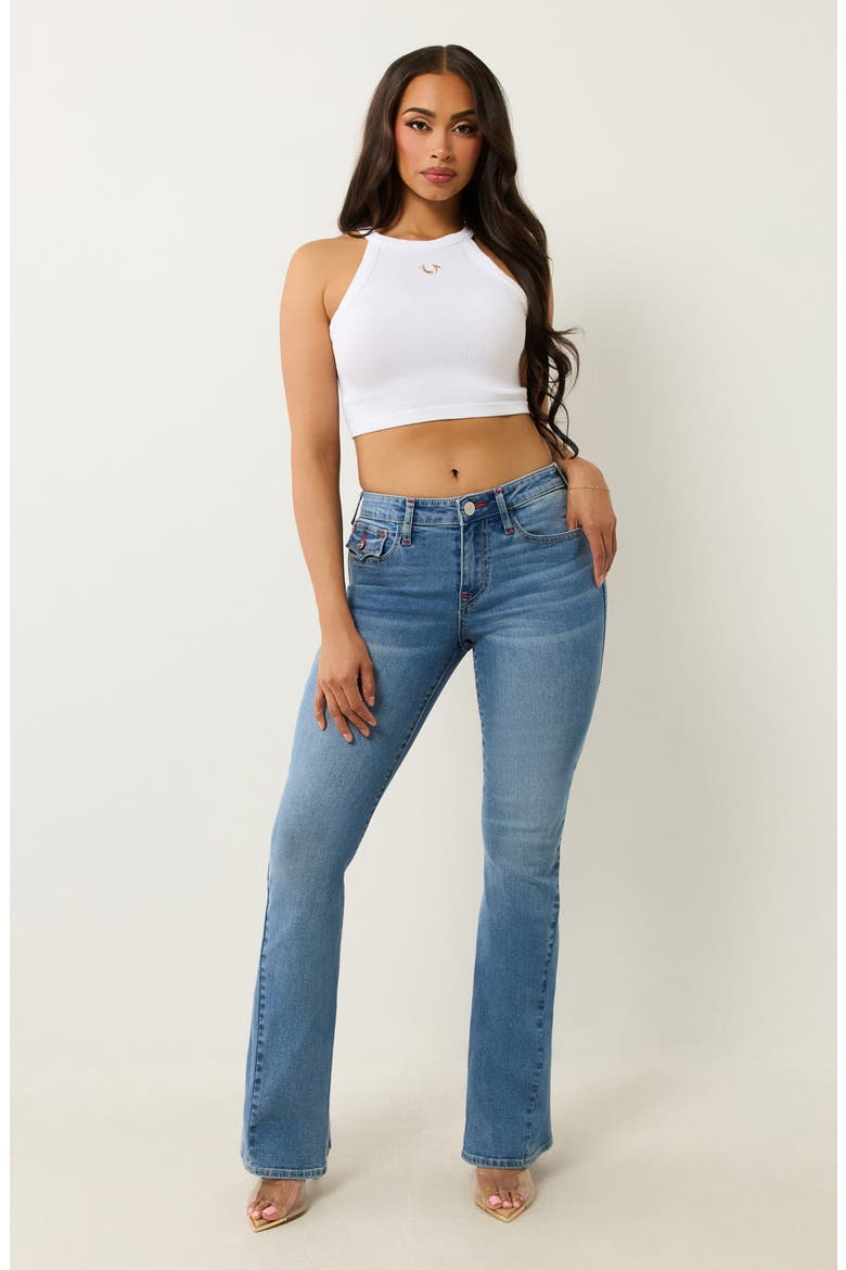 Joey Flap Pocket Flare Leg Jeans, Alternate, color, MEDIUM FRESH WASH