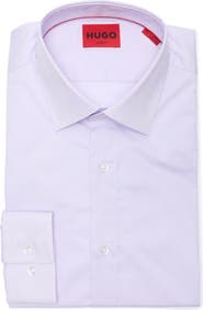 BOSS Valerio Solid Cotton Button-Up Shirt