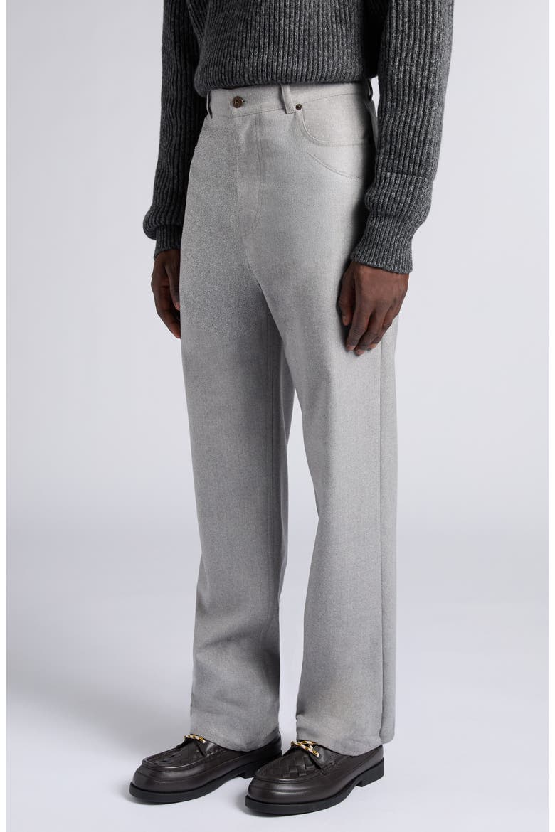 Compact Wool Flannel Trousers, Alternate, color, 1160 STERLING MELANGE