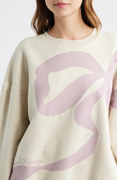 Loveshackfancy Palo Cotton Blend Sweatshirt In Pink