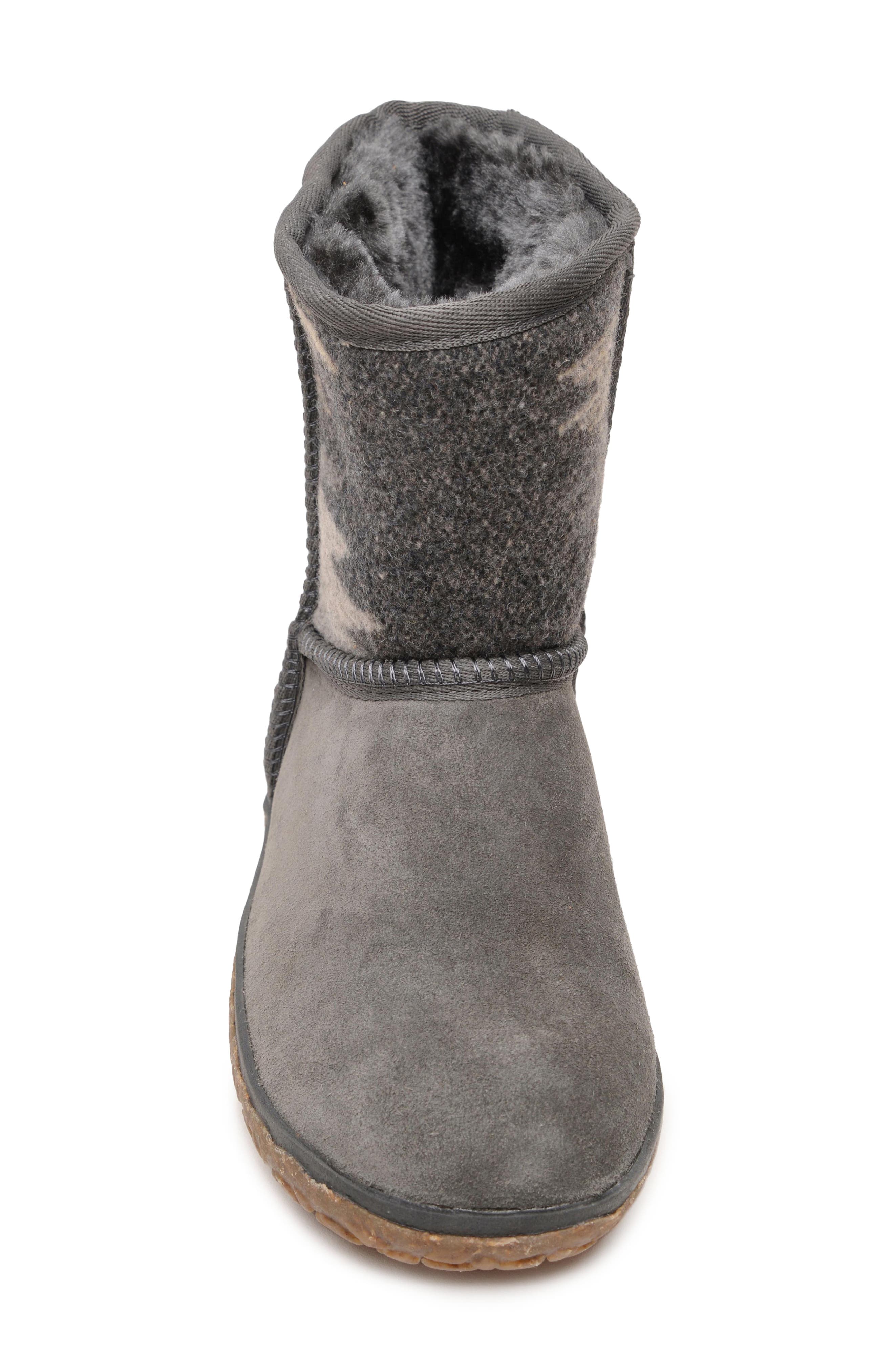 Minnetonka Tali Faux Fur Lined Boot, Alternate, color, Grey Multi