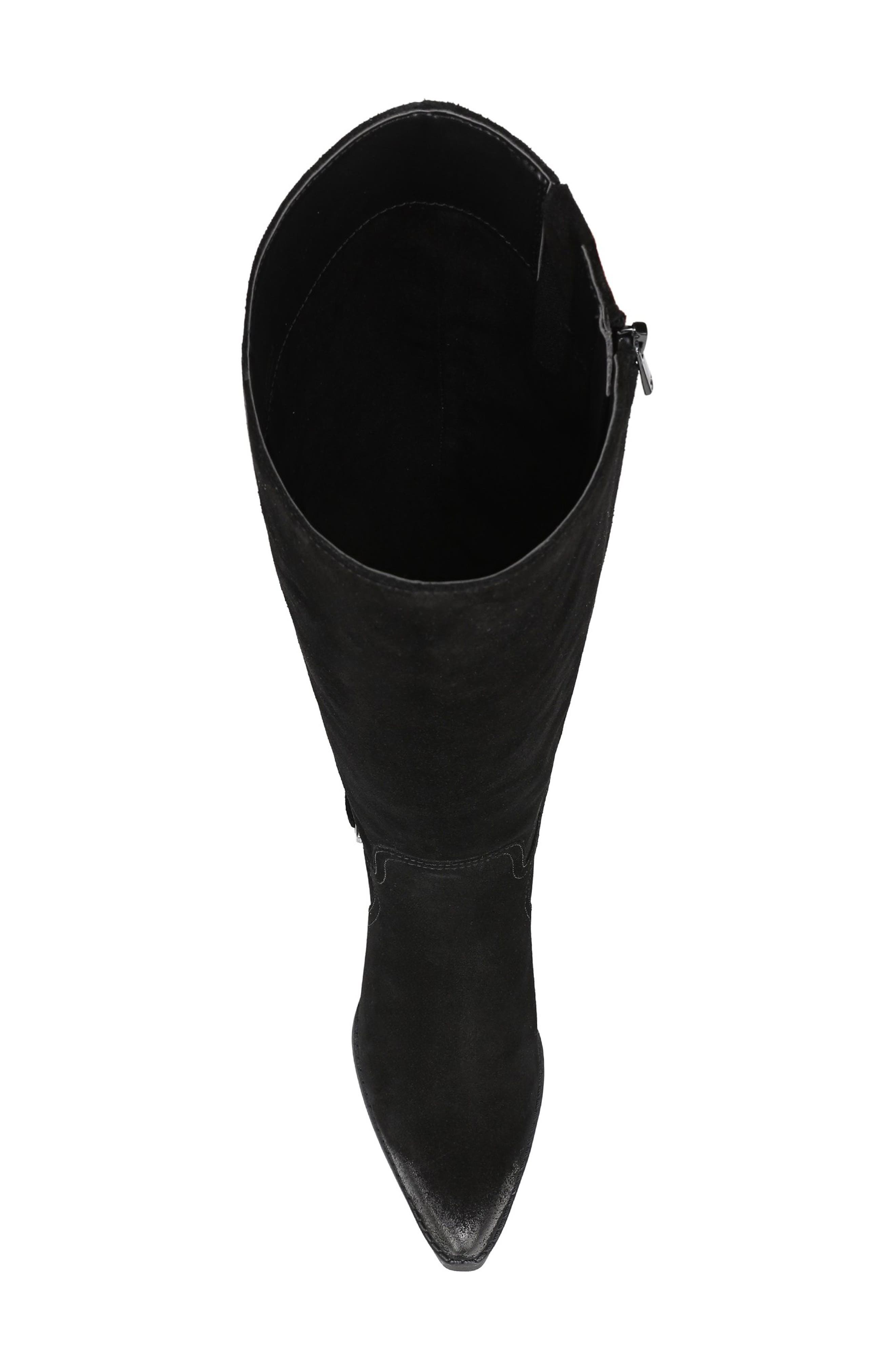 Sam Edelman Wren Buckle Knee High Boot, Alternate, color, Black