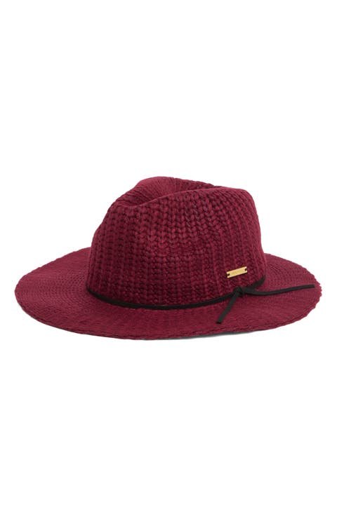 Rib Knit Panama Hat