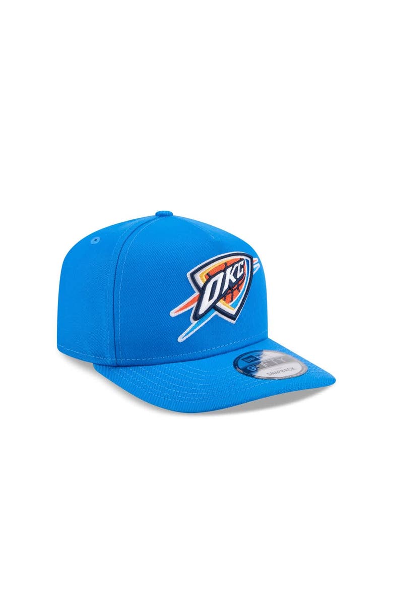 New Era Men's New Era Blue Oklahoma City Thunder Core Logo A-Frame 9FIFTY Snapback Hat, Alternate, color, 