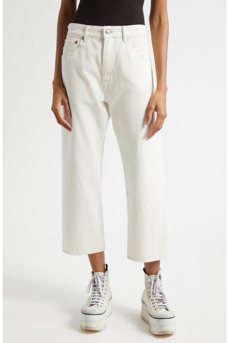 X-BF Crossover Wide Leg Jeans, Main, color, HOLDEN WHITE SELVEDGE
