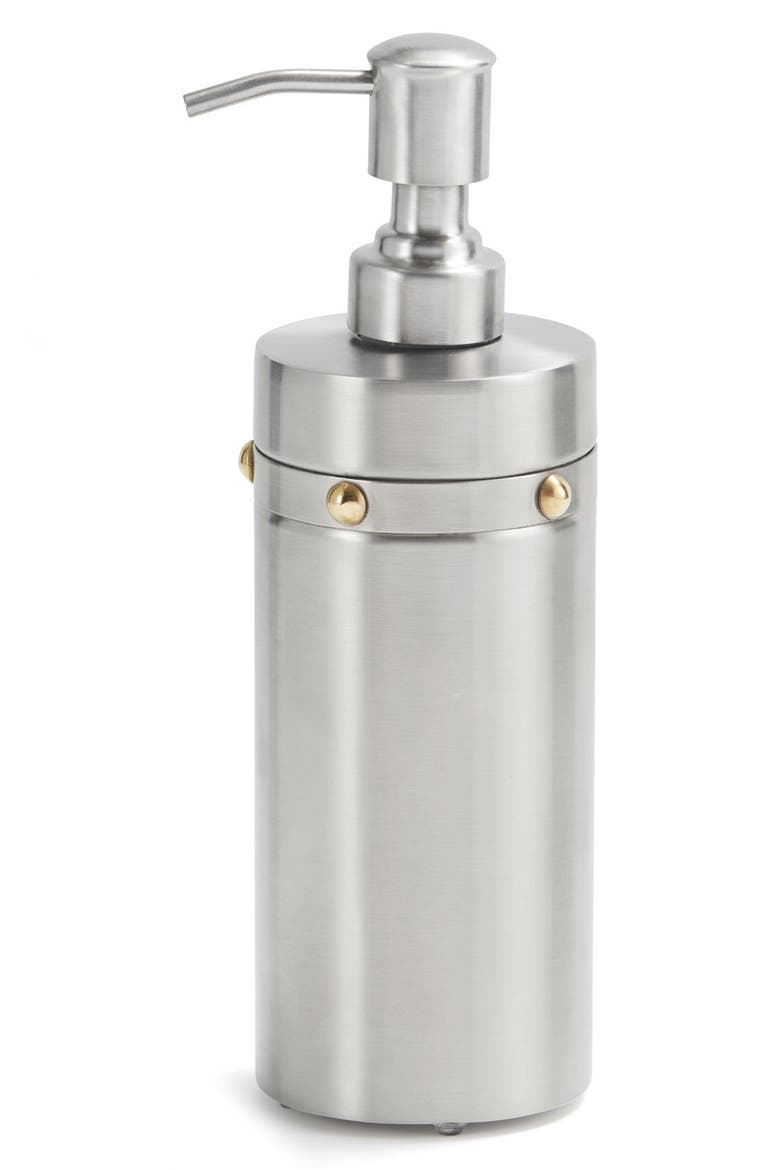 Rivets Lotion Pump, Main, color, SILVER